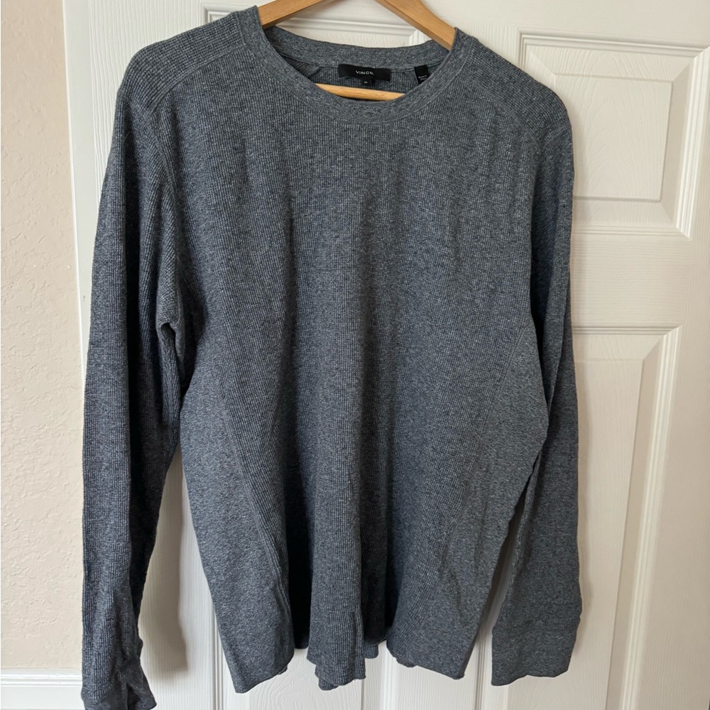 Vince thermal crew neck sweatshirt